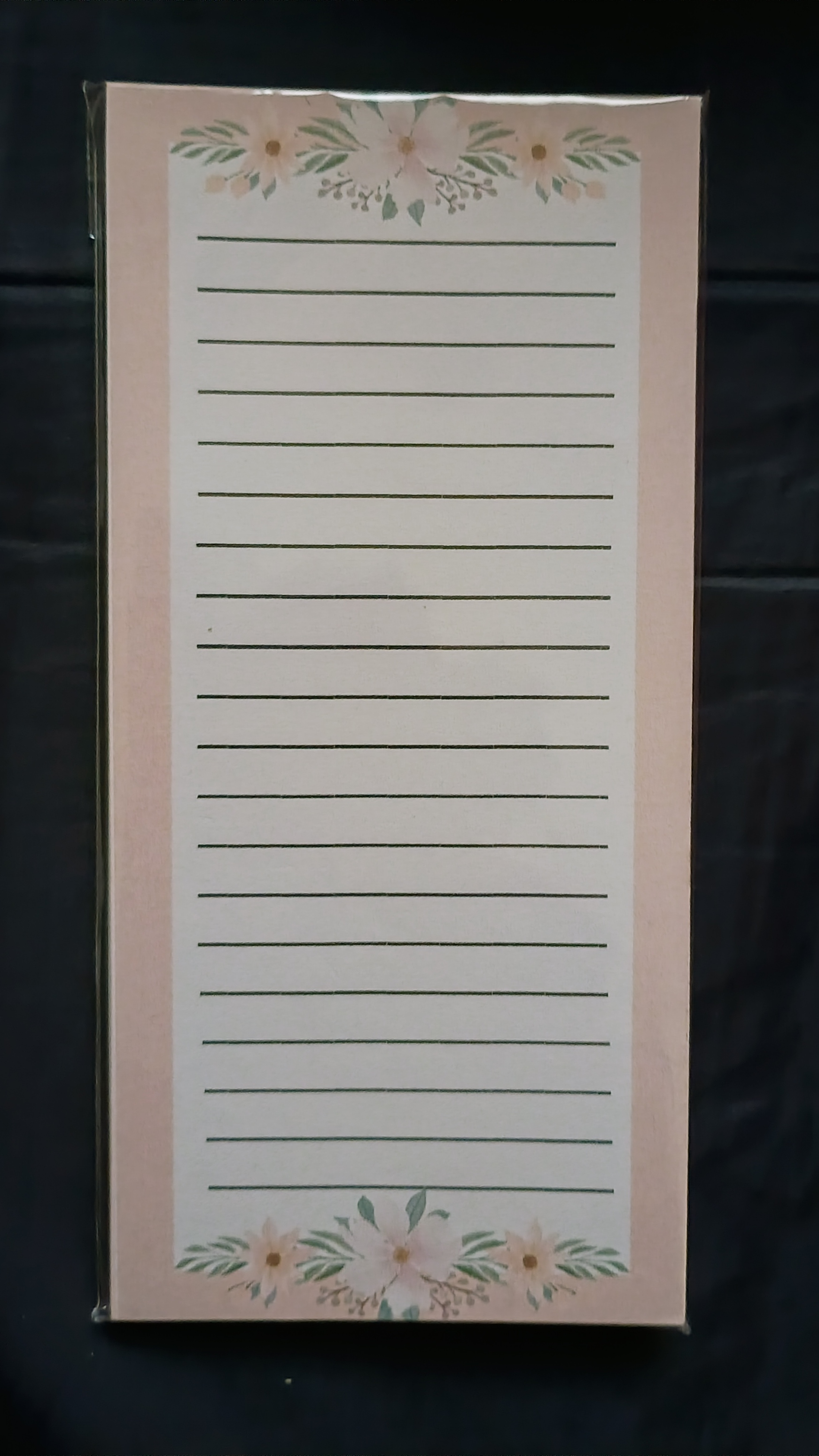 Brown Flowers Notepad