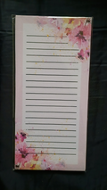 Pink Flowers Notepad