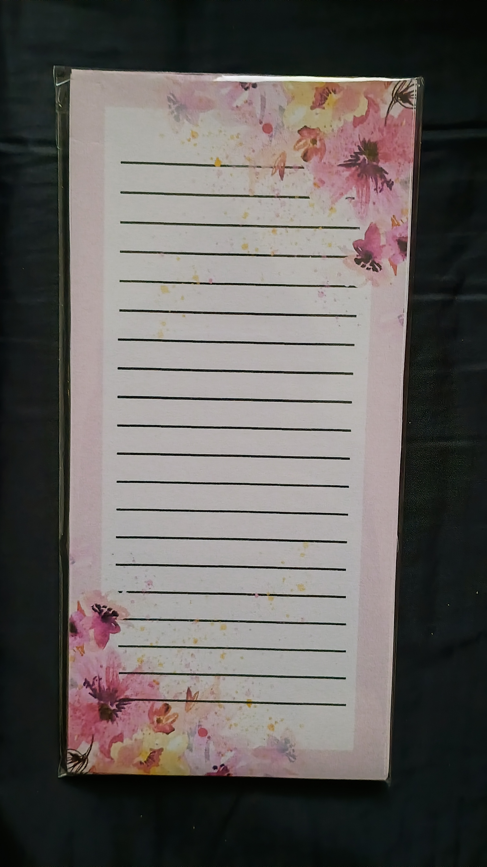 Pink Flowers Notepad
