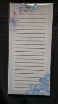 Purple Flowers Notepad