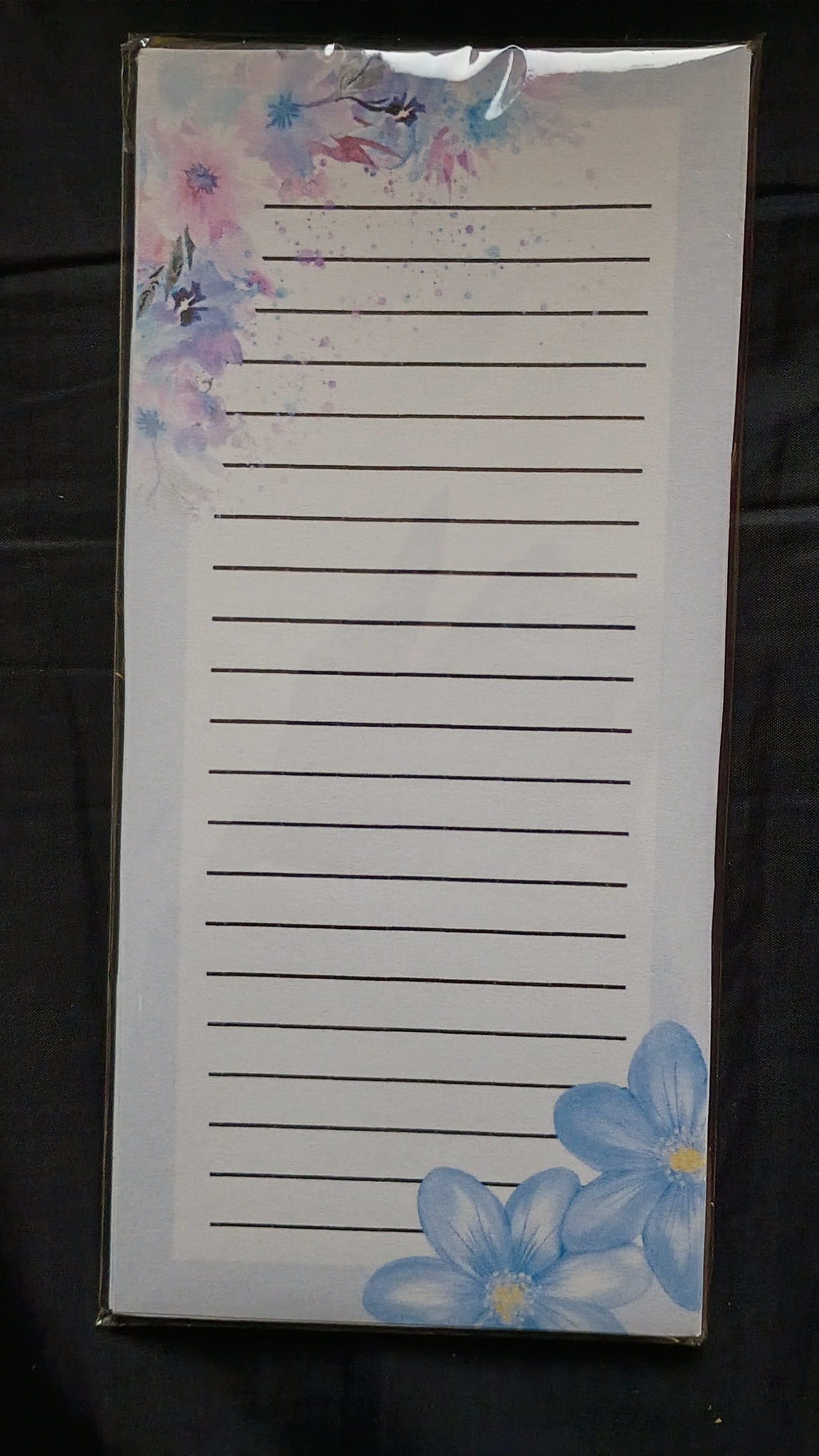 Purple Flowers Notepad