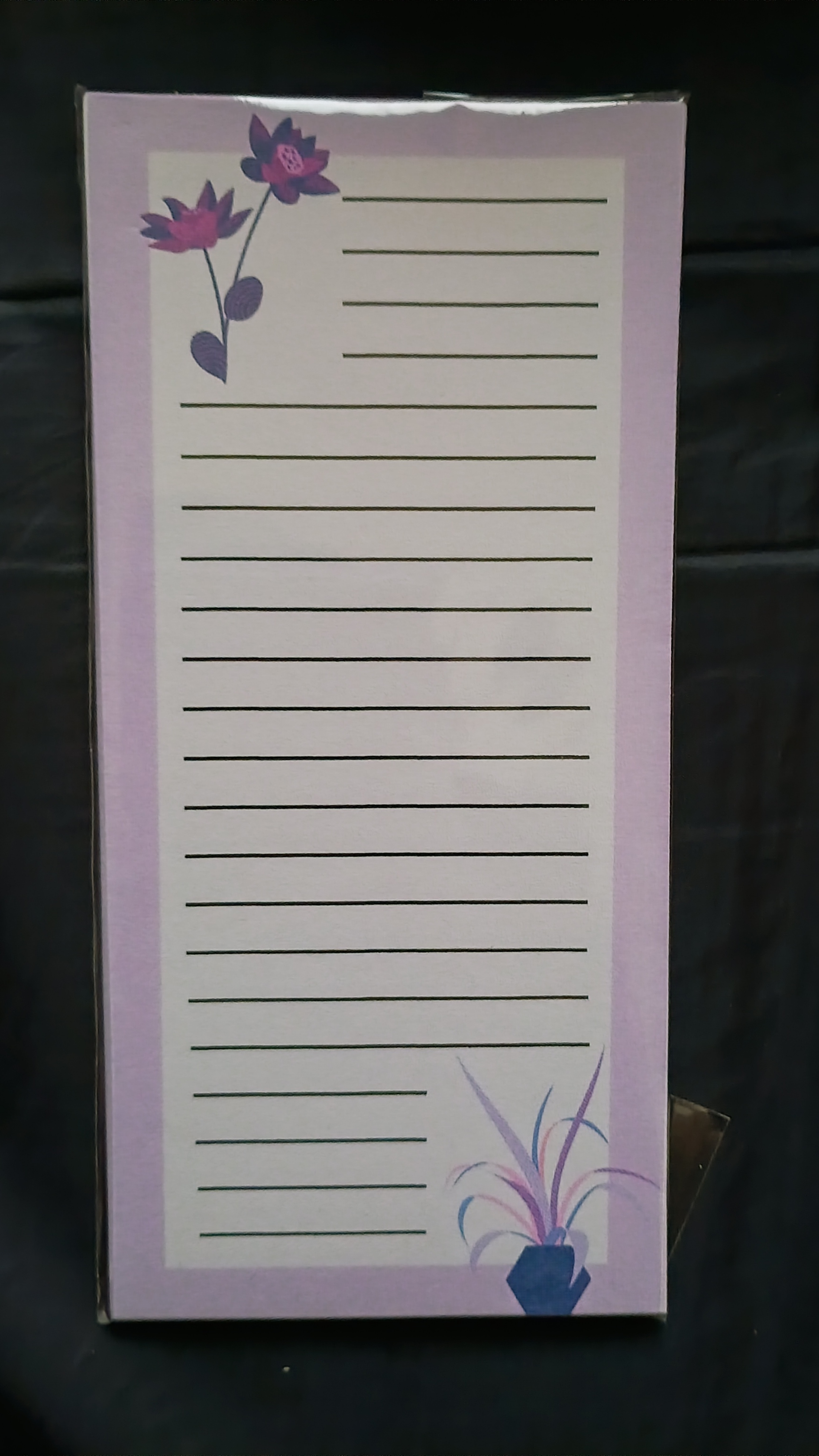 Purple Plants Notepad